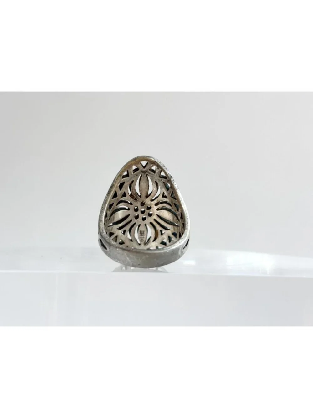 RARE James Avery Flor De Sol Sunflower Sterling Silver 925 Vintage Ring - sz 8